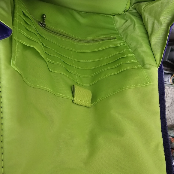 Baggallini Purple Convertible Multi Zip Sling Bag Backpack - Picture 7 of 12